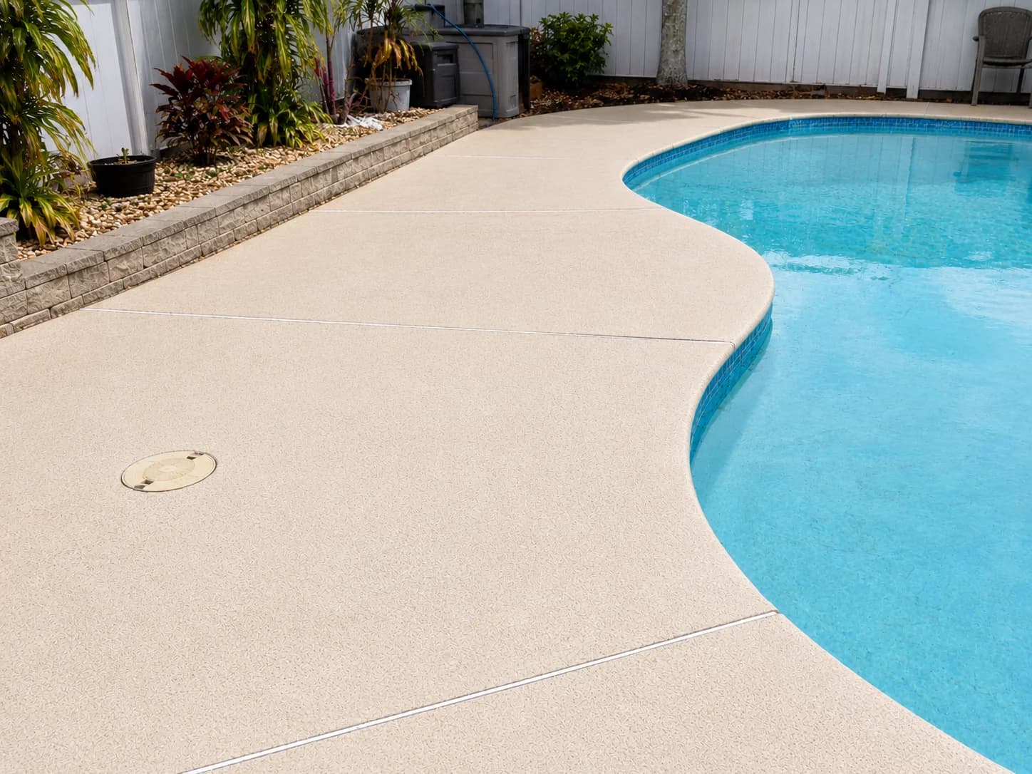Pool Deck Pressure Washing after